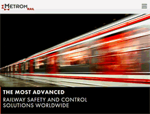 Tablet Screenshot of metrom-rail.com